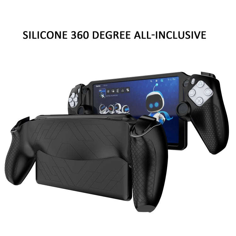 For Sony PS Portal Game Console Silicone Protective Cover Oil Spray All-Inclusive Protective Case...