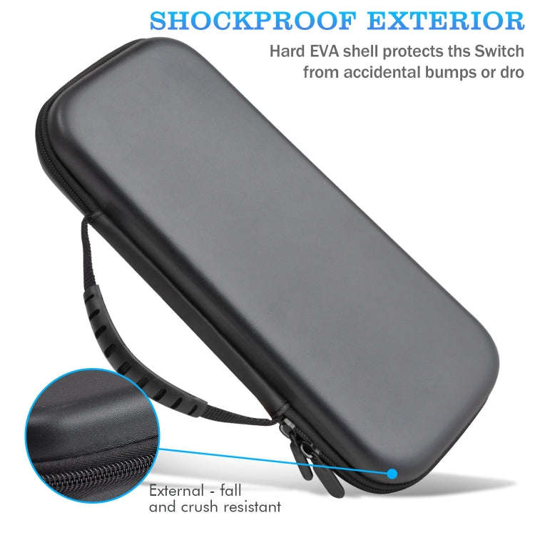For PIayStation Portal Game Console EVA Leather Grain Handbag Clutch Protective Bag(Black)