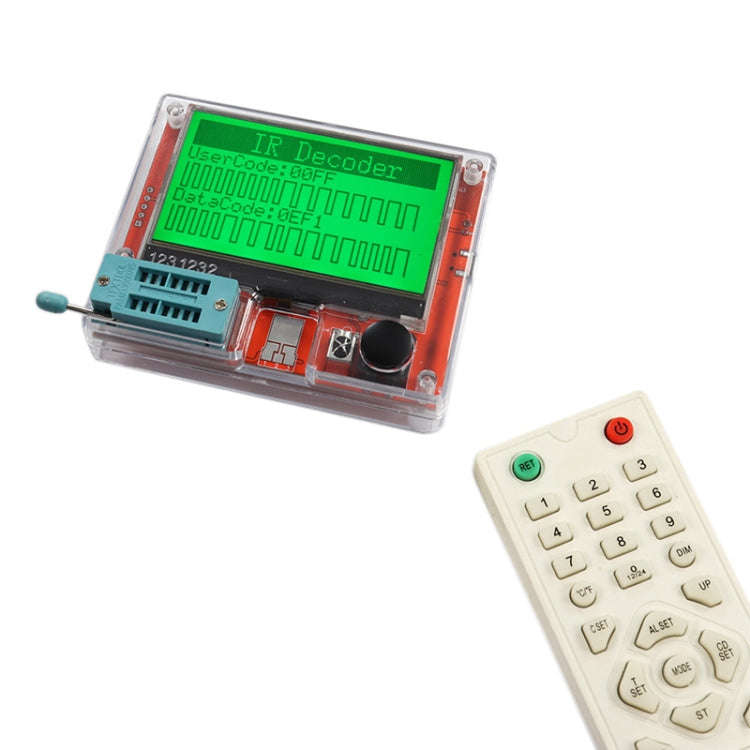 LCR-T10H Transistor Tester TFT Display For Diode Triode Capacitor Resistor Test, Spec: Dry Batter...