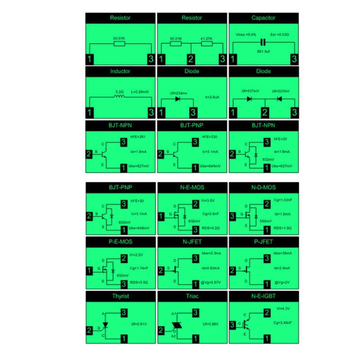 LCR-T10H Transistor Tester TFT Display For Diode Triode Capacitor Resistor Test, Spec: Dry Batter...