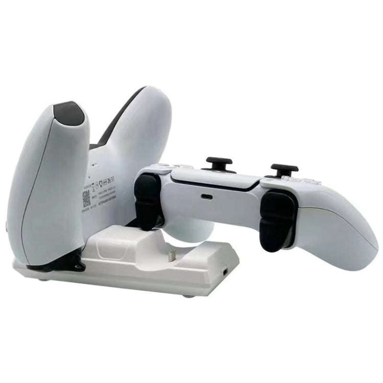 For PS5 Controller Dock Charger Gamepad Dual Port Quick Charger(Black)