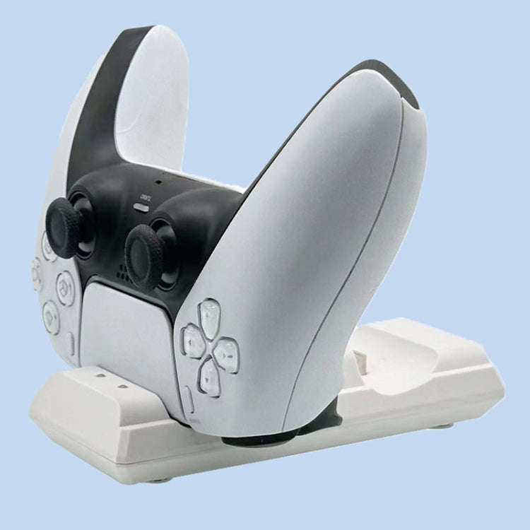 For PS5 Controller Dock Charger Gamepad Dual Port Quick Charger(Black)