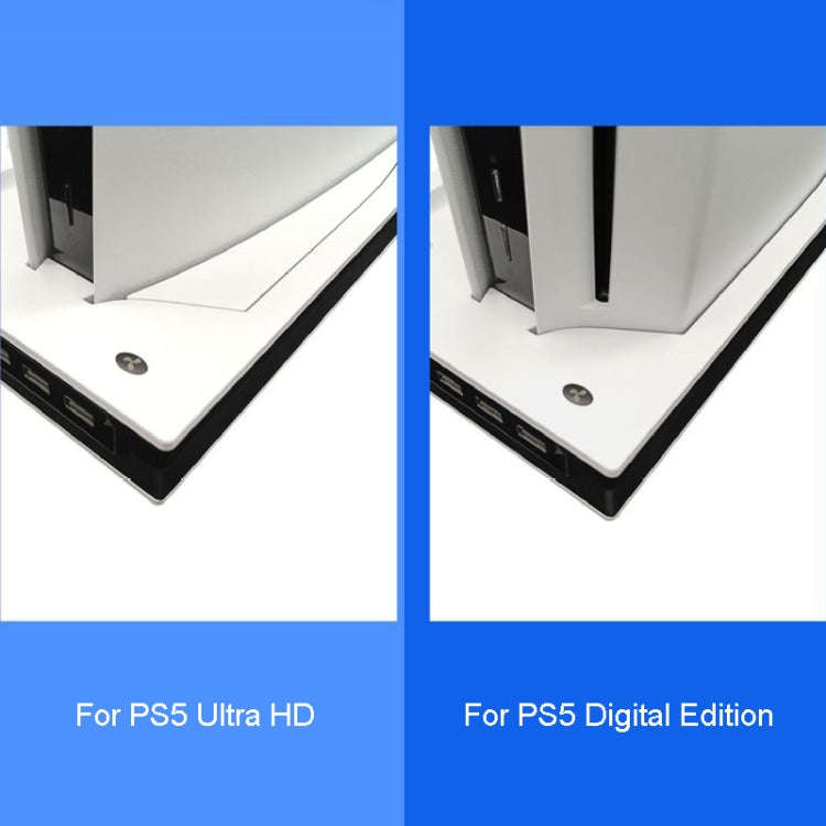 For PS5 Digital / Optical Drive Console Cooling Fan Controller Charging Base With Light Dock Stan...