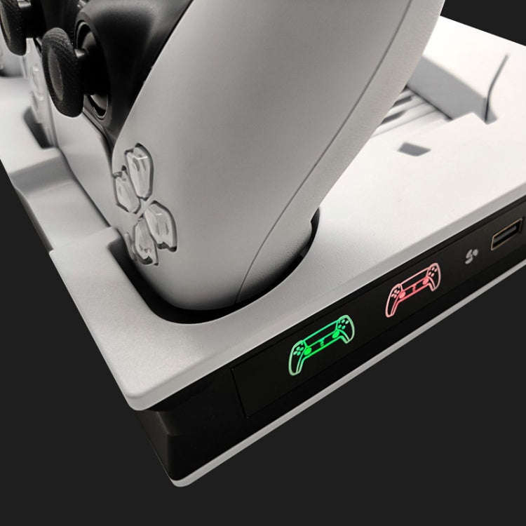 For PS5 Digital / Optical Drive Console Cooling Fan Controller Charging Base With Light Dock Stan...