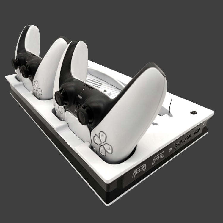 For PS5 Digital / Optical Drive Console Cooling Fan Controller Charging Base With Light Dock Stan...