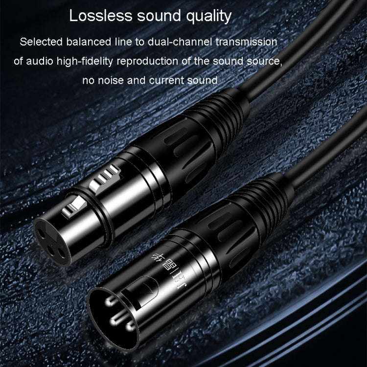 JINGHUA Microphone Cable XLR Male To Female Balanced Cable Mixing Console Amplifier Audio Cable, ...