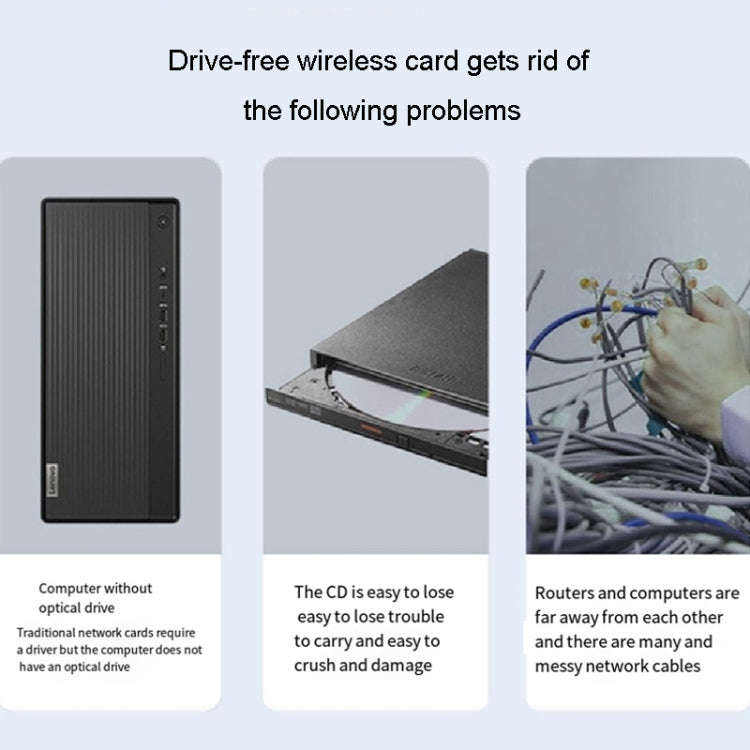 JINGHUA 600M Dual-Band Wireless Network Card Computer External 2.4G/5G USB WiFi Receiver Transmitter