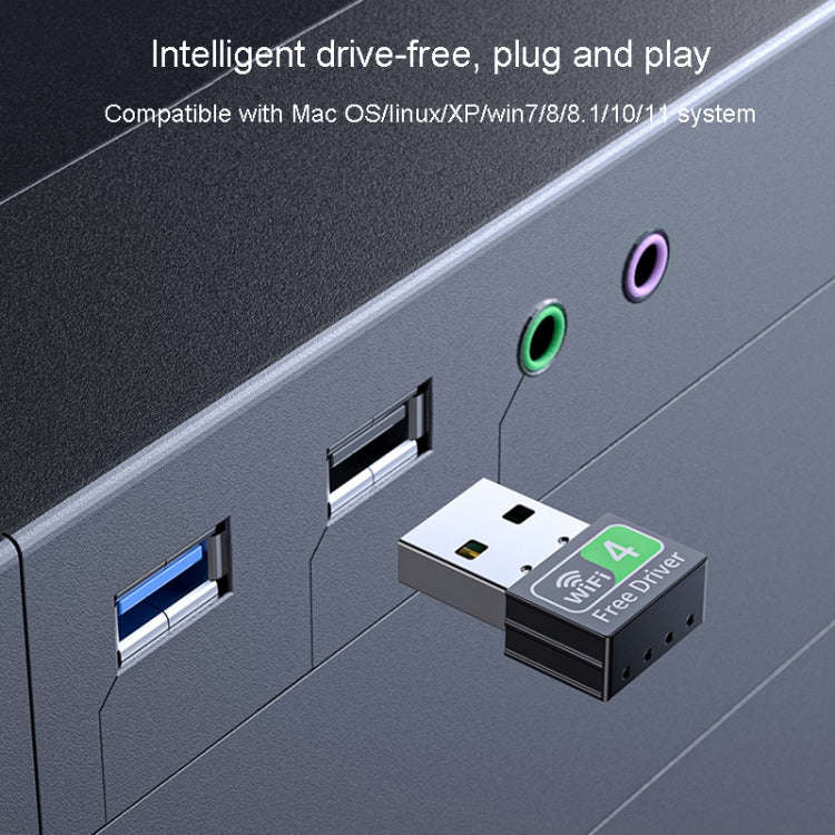 JINGHUA 600M Dual-Band Wireless Network Card Computer External 2.4G/5G USB WiFi Receiver Transmitter
