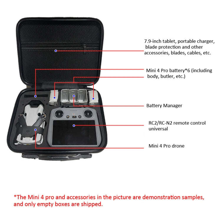 For DJI Mini 4 Pro / RC2 Remote Control Shoulder Bag Handy Crossbody Packet, Spec: Nylon