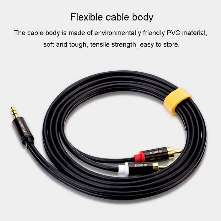 JINGHUA 1 In 2 3.5mm Audio Cable  3.5mm To 2RCA Double Lotus Computer Speaker Cell Phone Plug Cab...