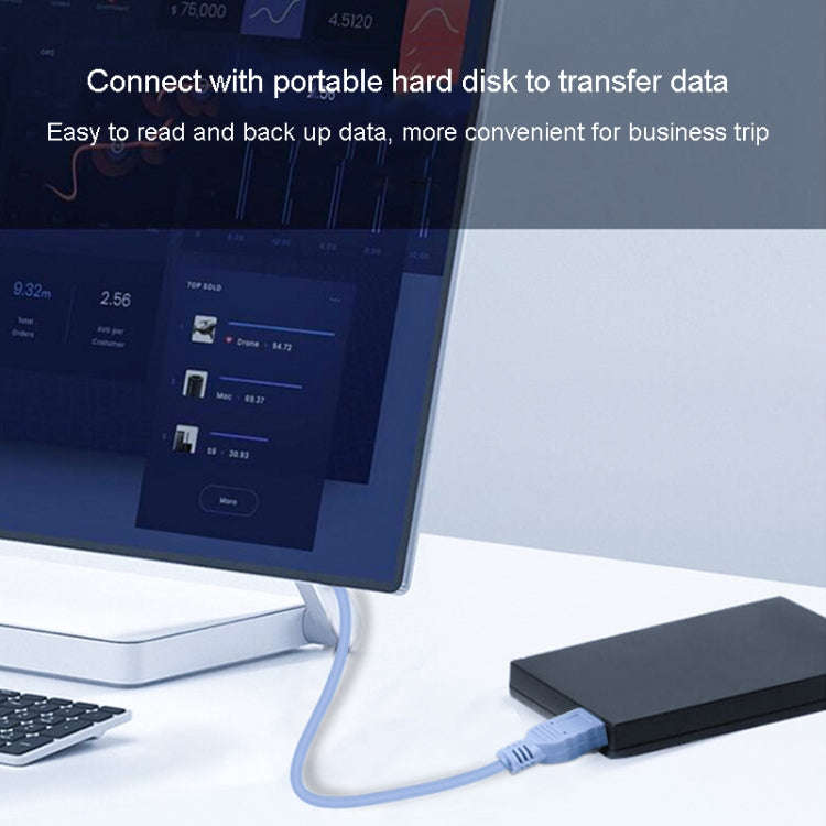 JINGHUA USB2.0 To T-Port Connection Cable MINI5Pin Data Hard Disk Cable, Length: 1.2m