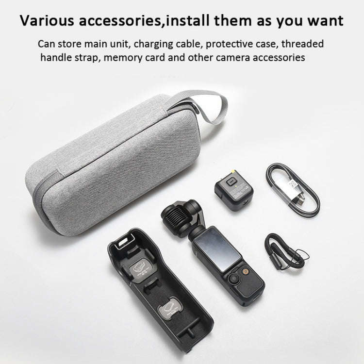 For DJI Pocket 3 Storage Bag Carrying Case Protective Box(Standard Black)