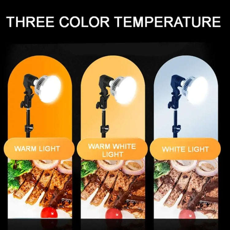90W 155mm  Mushroom Fill Light + Desktop Overhead Photography Stand Kit for Photo/Video