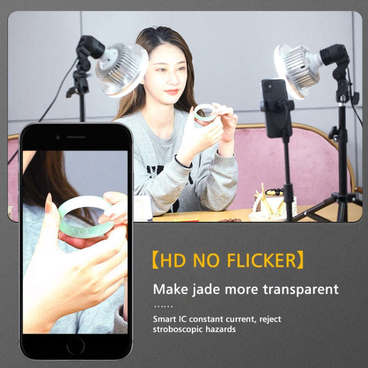 90W 155mm  Mushroom Fill Light + Desktop Overhead Photography Stand Kit for Photo/Video