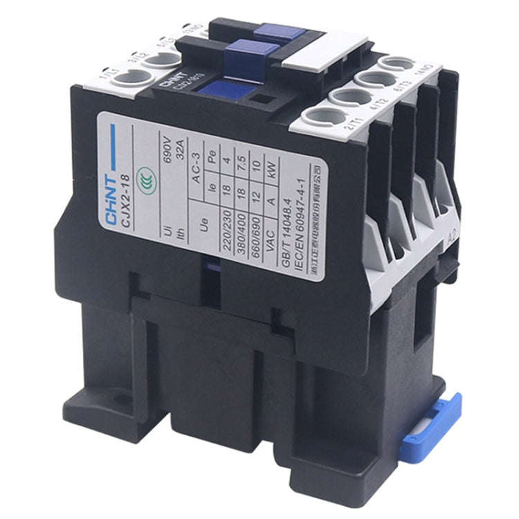 CHNT CJX2-1201 12A 220V Silver Alloy Contacts Multi-Purpose Single-Phase AC Contactor