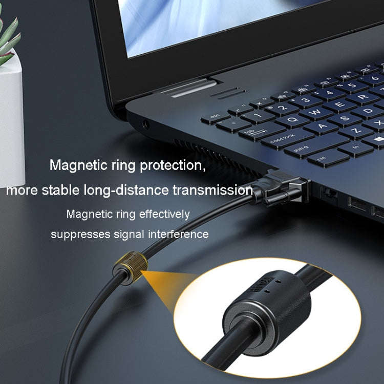JINGHUA VGA3+6 Computer Monitor Screen Connection Cable VGA Display Connection Wire, Size: 3m(Black)