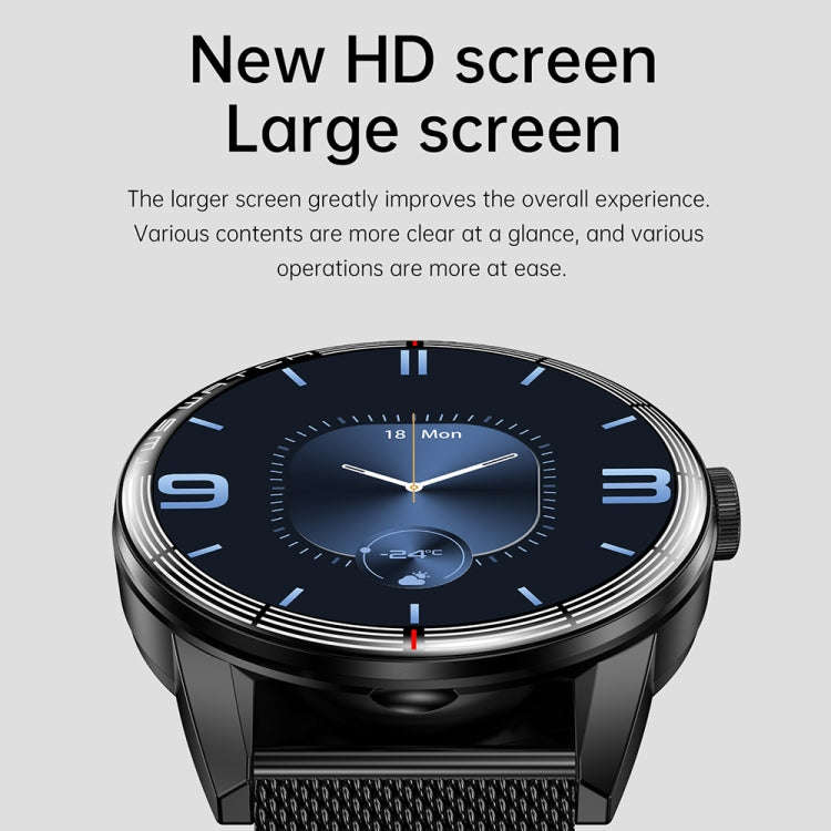 R6 1.32-Inch TWS 2-In-1 Bluetooth Headset Smart Watch, Heart Rate / Blood Oxygen Monitoring(Black...
