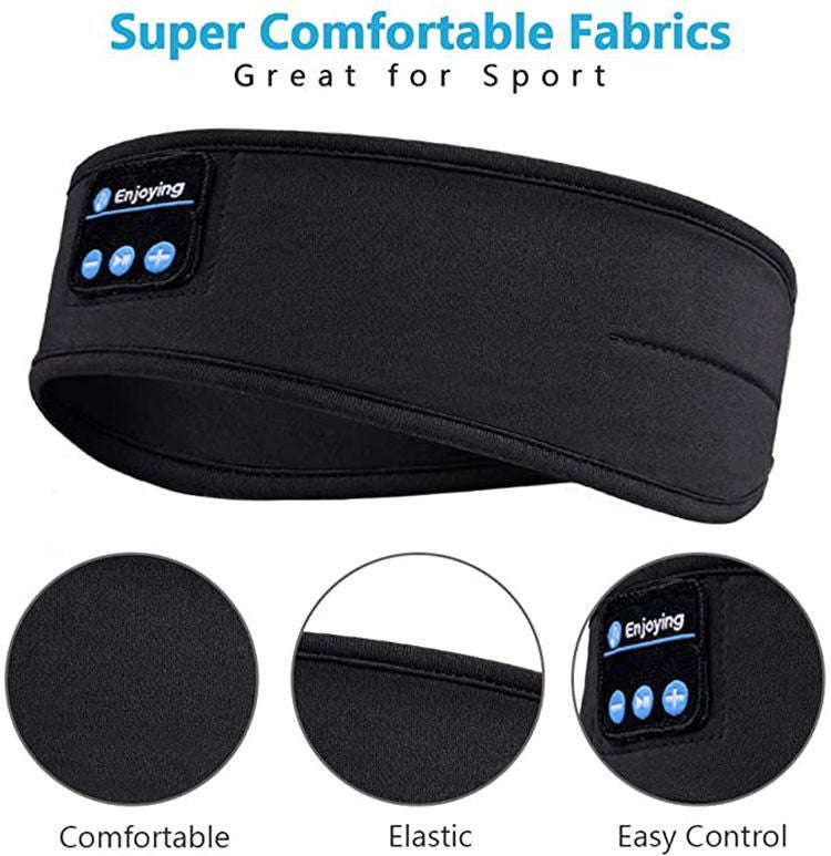 Sleep Bluetooth Bandana Headband Wireless Music Sport Headband Built-in Sleep Music Eye Mask(Sisa...