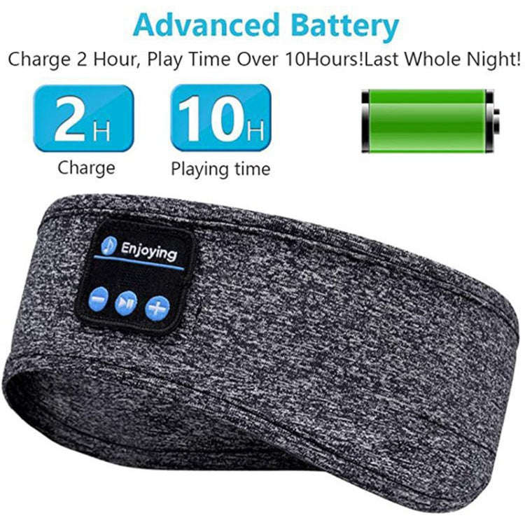 Sleep Bluetooth Bandana Headband Wireless Music Sport Headband Built-in Sleep Music Eye Mask(Sisa...