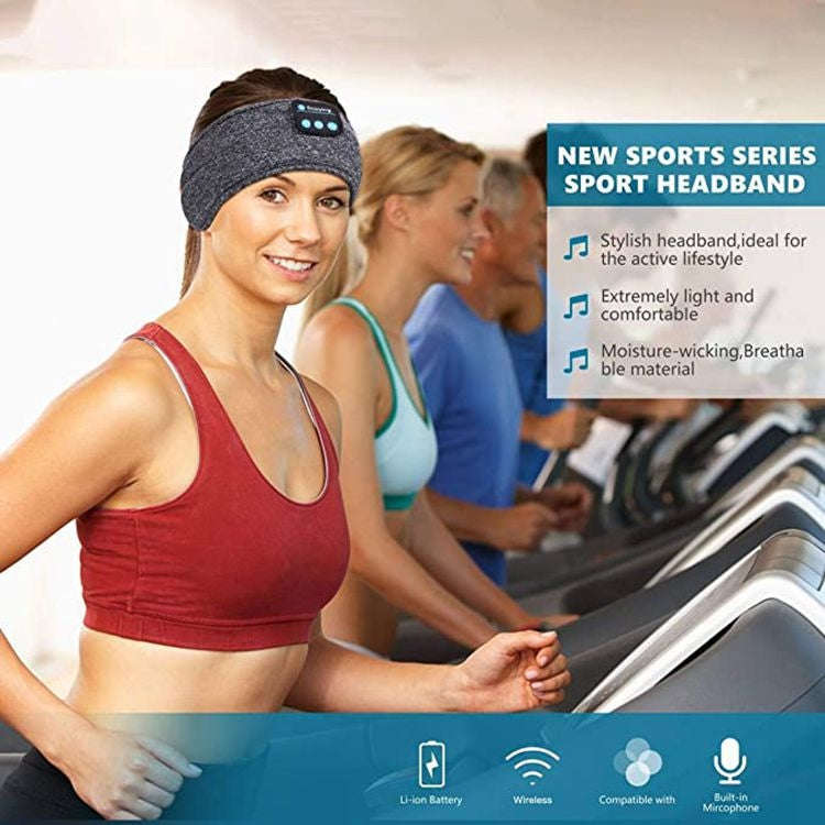 Sleep Bluetooth Bandana Headband Wireless Music Sport Headband Built-in Sleep Music Eye Mask(Sisa...