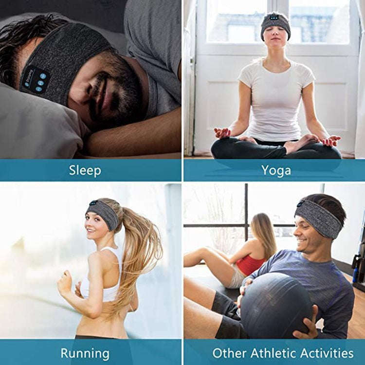 Sleep Bluetooth Bandana Headband Wireless Music Sport Headband Built-in Sleep Music Eye Mask(Sisa...
