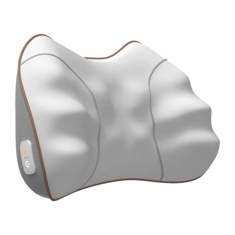 Waist And Back Massager Lumbar Vertebra Car Neck Massage Pillow, Specification: Wired Model Gray