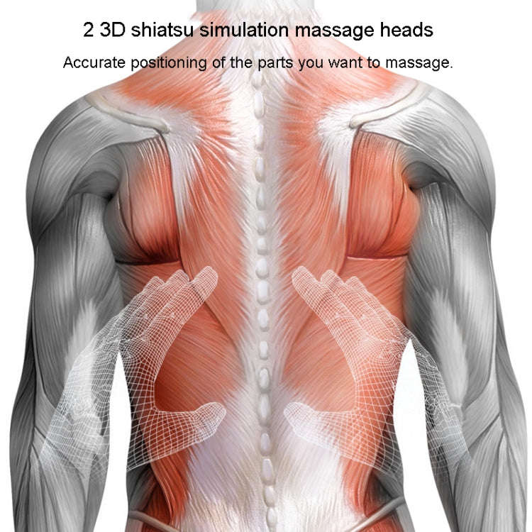 Waist And Back Massager Lumbar Vertebra Car Neck Massage Pillow, Specification: Charging Model Gray
