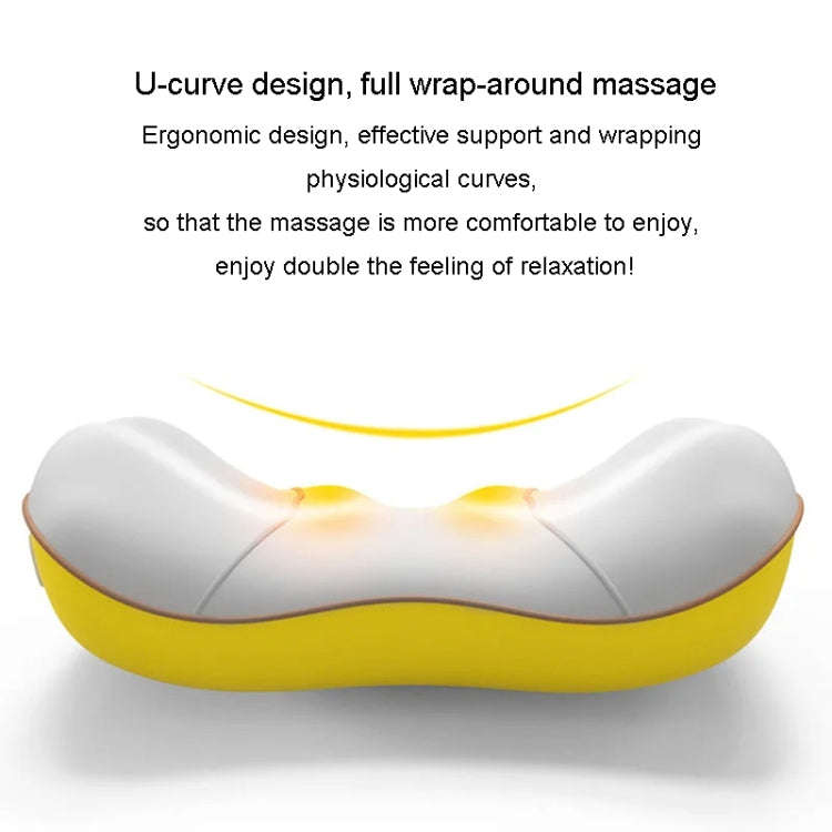 Waist And Back Massager Lumbar Vertebra Car Neck Massage Pillow, Specification: Wired Model Gray