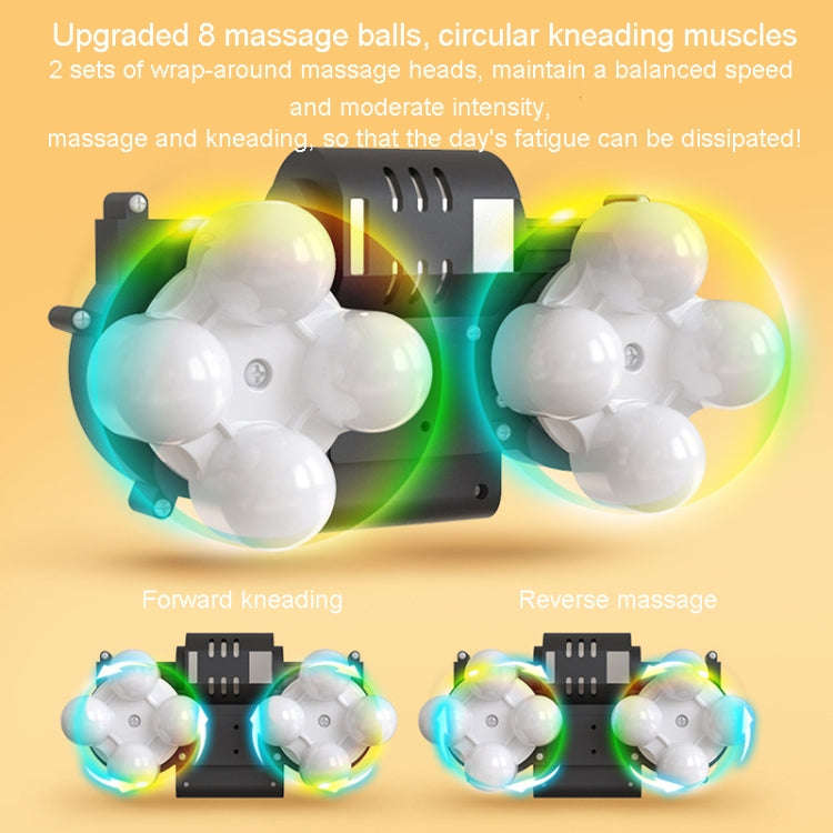Waist And Back Massager Lumbar Vertebra Car Neck Massage Pillow, Specification: Wired Model Gray