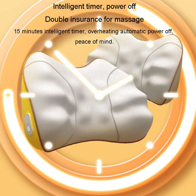 Waist And Back Massager Lumbar Vertebra Car Neck Massage Pillow, Specification: Wired Model Gray