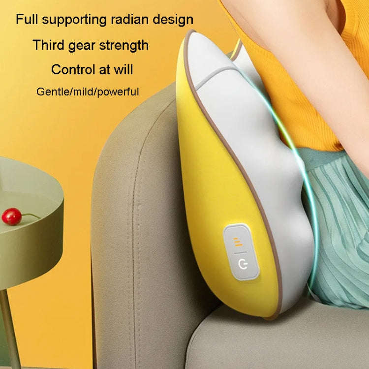 Waist And Back Massager Lumbar Vertebra Car Neck Massage Pillow, Specification: Wired Model Gray