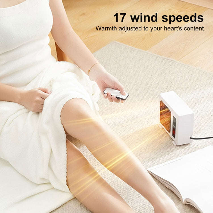 600W Desktop Electric Heater PTC Fast Heating Energy Saving Warm Fan Without Remote Control(EU Plug)