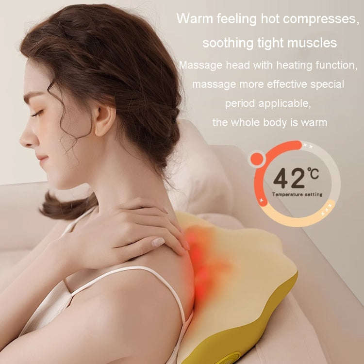 Multi-Function Lumbar Massager Car Cervical Hot Waist Massage Pillow, Specification: Charging Mod...