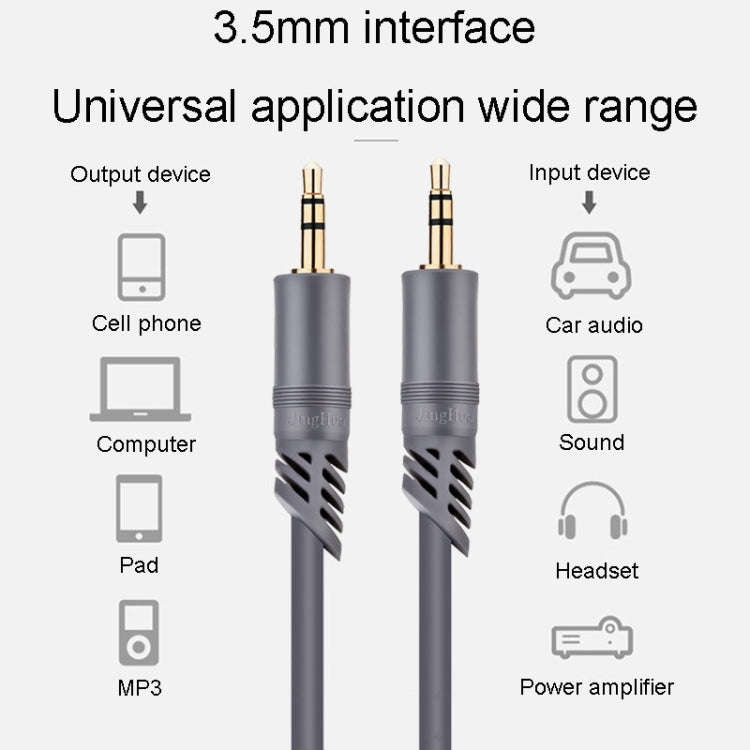 JINGHUA A240 3.5mm Male To Male Audio Cable Cell Phone Car Stereo Microphone Connection Wire, Siz...