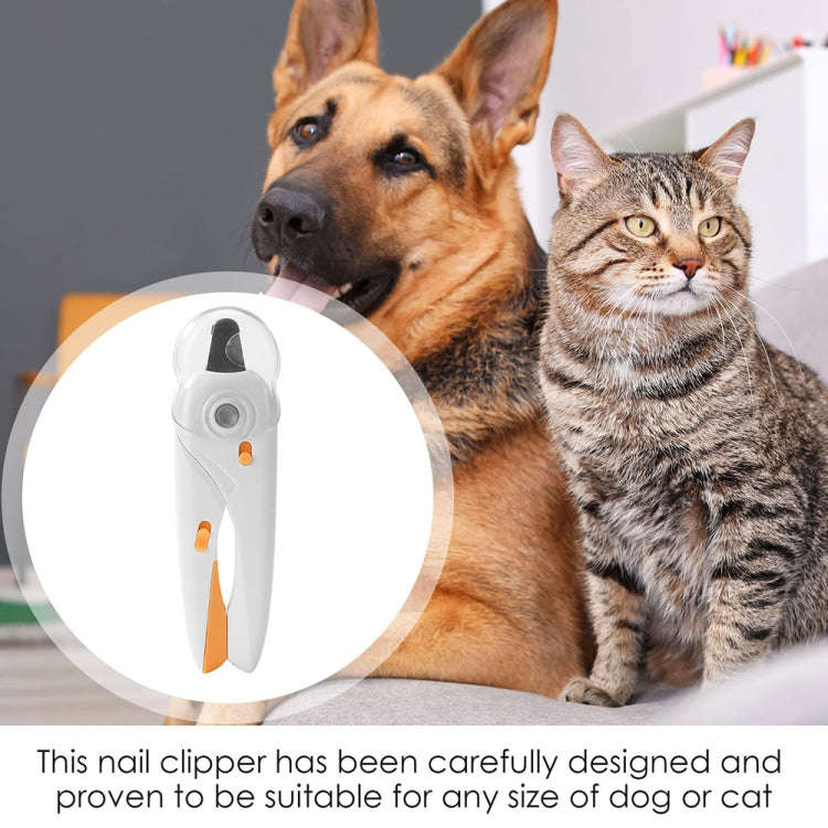 LED Pet Nail Clippers Dog and Cat Nail Clippers with Nail Polisher(Green)