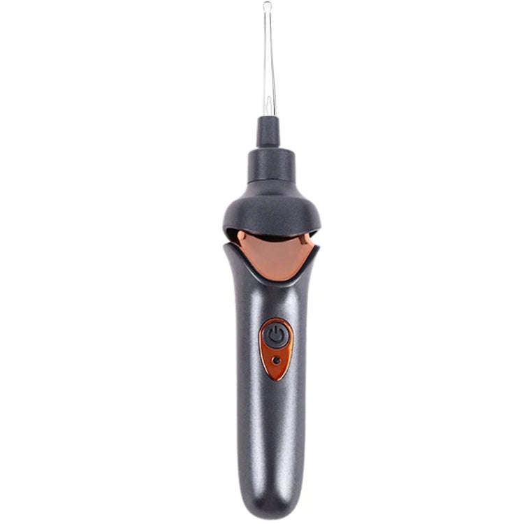 Luminous Upgraded LED Electric Ear Scoop Children Ear Cleaning Tool Set(Black Gray)