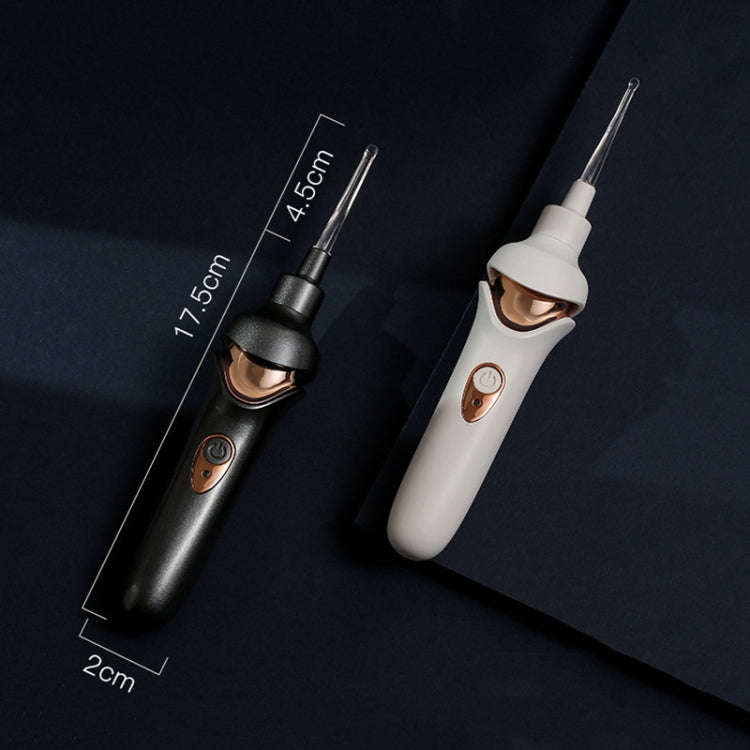 Luminous Upgraded LED Electric Ear Scoop Children Ear Cleaning Tool Set(White)