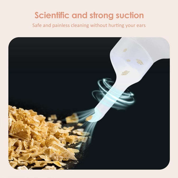 Luminous Upgraded LED Electric Ear Scoop Children Ear Cleaning Tool Set(White)