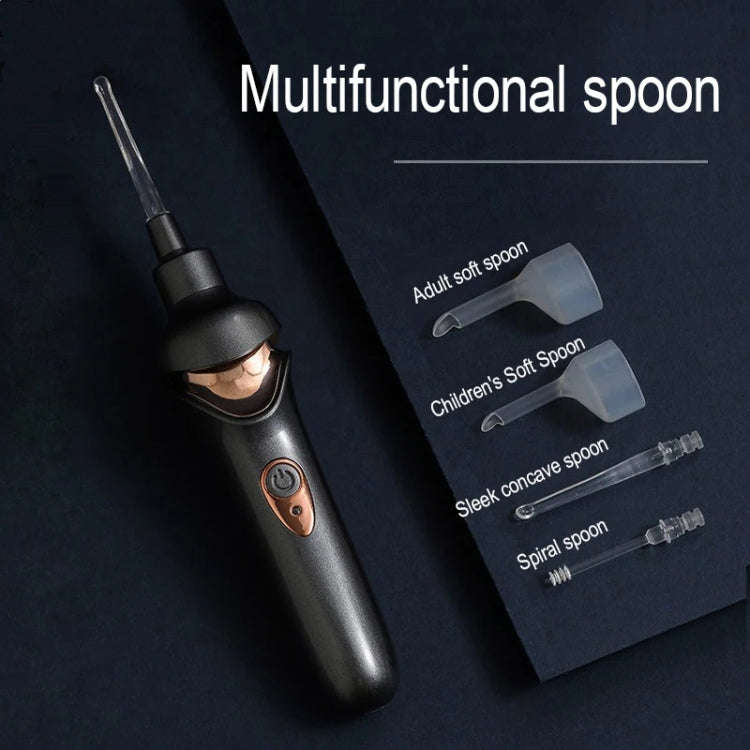Luminous Upgraded LED Electric Ear Scoop Children Ear Cleaning Tool Set(White)