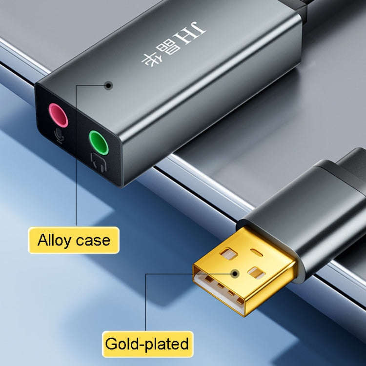 JINGHUA Z169A USB To AV Sound Card With Cable Converter Computer Host To 3.5 Audio Port Adapter