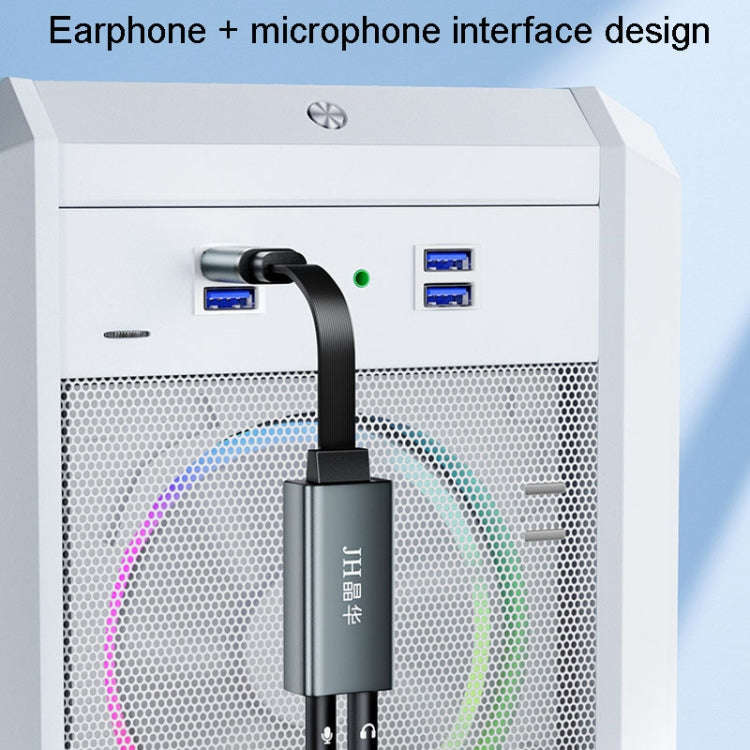 JINGHUA Z169A USB To AV Sound Card With Cable Converter Computer Host To 3.5 Audio Port Adapter