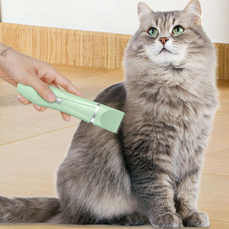 Multifunctional Pet Electric Shaver Cat And Dog Hair Clipper, Color: 4-in-1 White