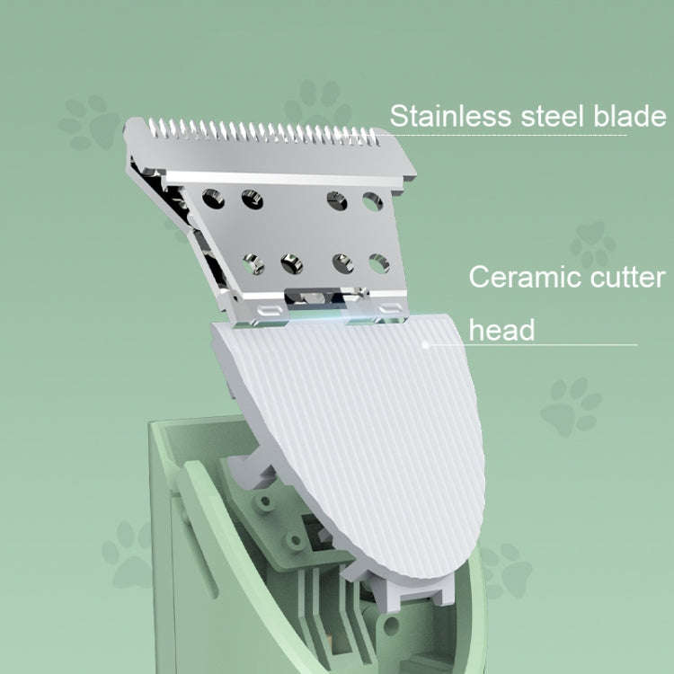 Multifunctional Pet Electric Shaver Cat And Dog Hair Clipper, Color: 4-in-1 White