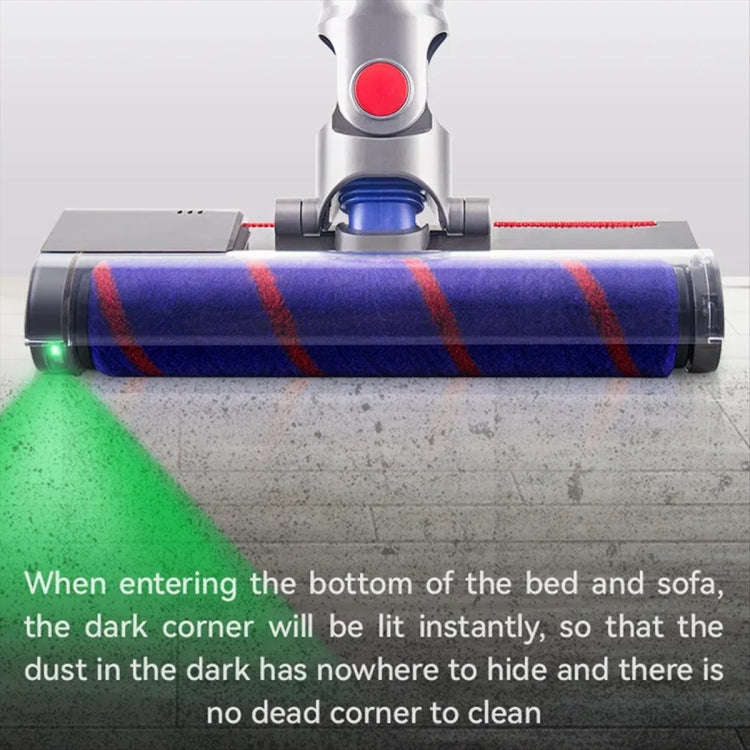 Vacuum Cleaner Floor Brush Head With Green Light For Dyson  V7 / V8 / V10 / V11 / V15+Water Tank