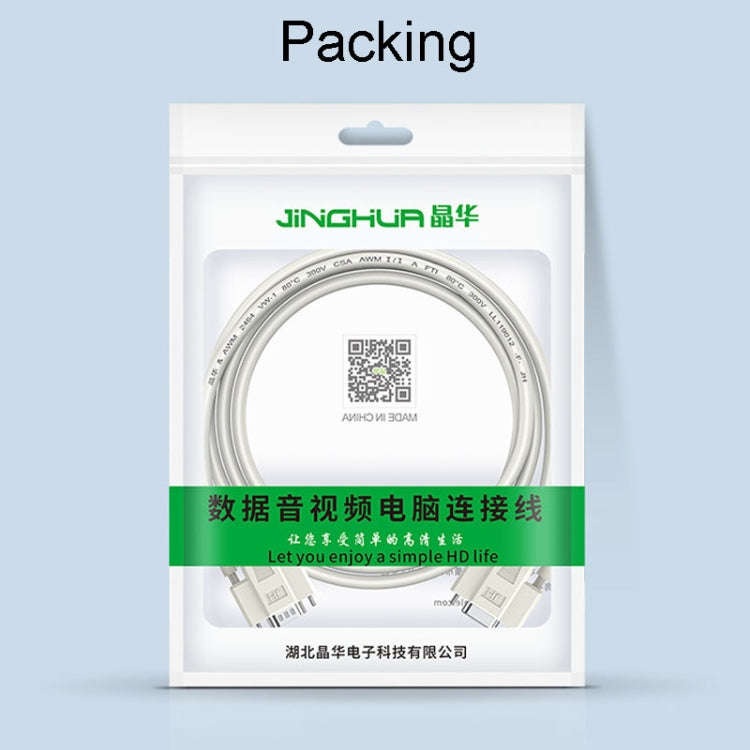 JINGHUA B110 Male To Female DB Cable RS232 Serial COM Cord Printer Device Connection Line, Size: ...