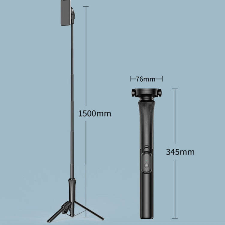 1.5m Magnetic Phone Extendable Selfie Stick Tripod with Wireless Remote  ws-22001- 4