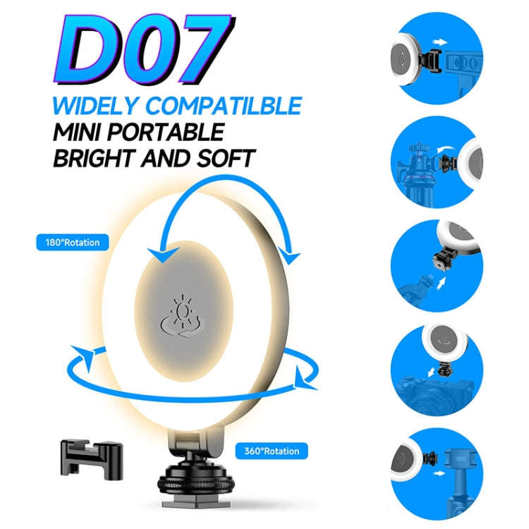 L20 Magnetic Bluetooth Selfie Stick Phone Holder Desktop Tripod With D07 Fill Light