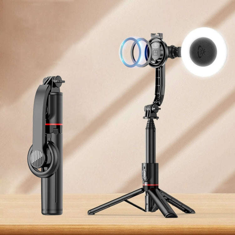 L20 Magnetic Bluetooth Selfie Stick Phone Holder Desktop Tripod With D07 Fill Light