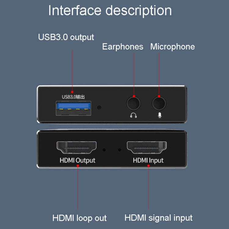 JINGHUA Z812 USB To HDMI Video Capture Card Live Game Recording Device