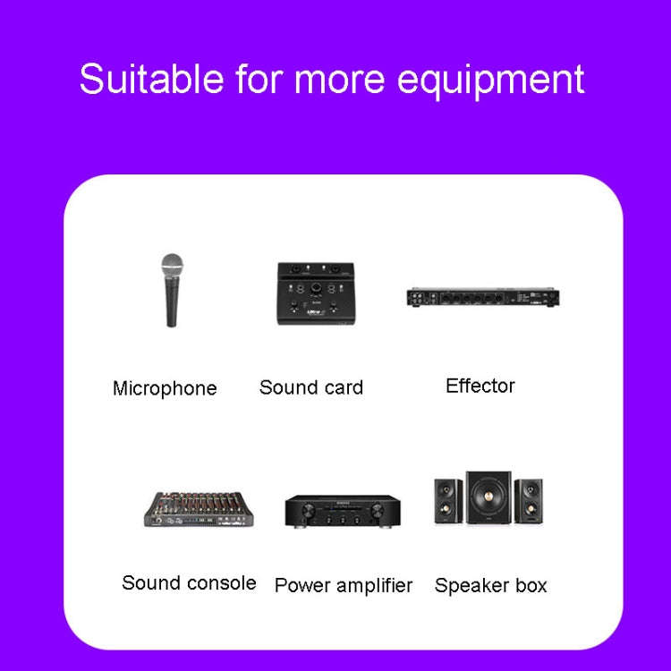 JINGHUA 6.5 Male To Female XLR Audio Cable 6.35 Three Core Balanced Microphone Mixer, Size: 10m(B...